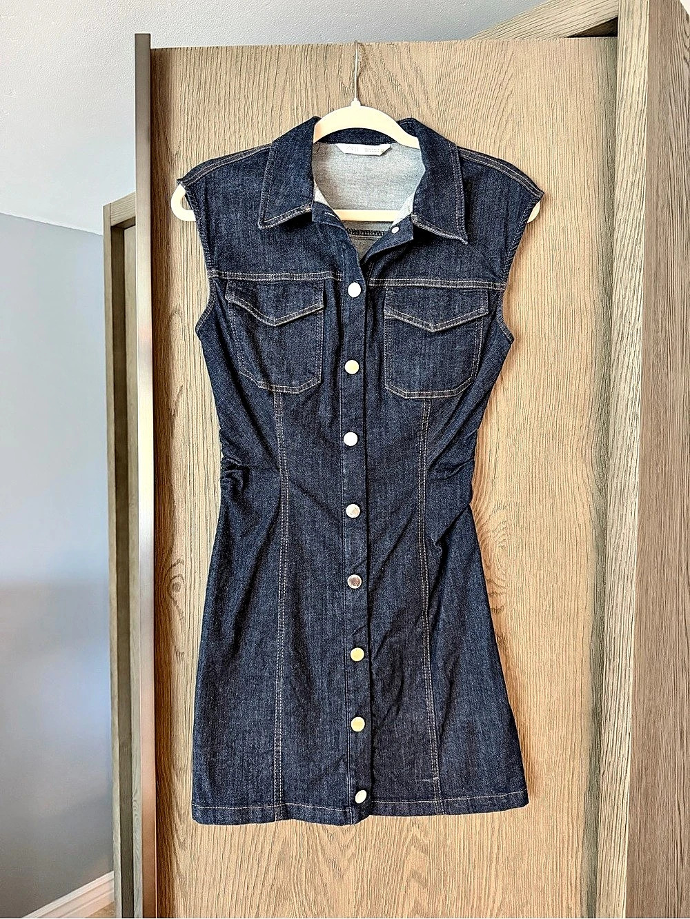 Zara Blue Denim Mini Dress